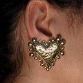 Dotted Heart Earrings
