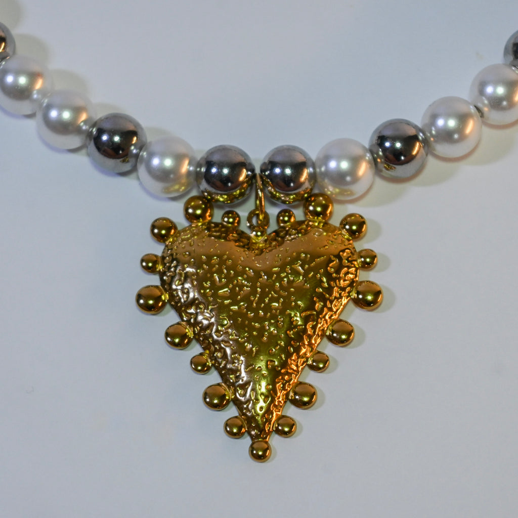 Dotted Heart Necklace