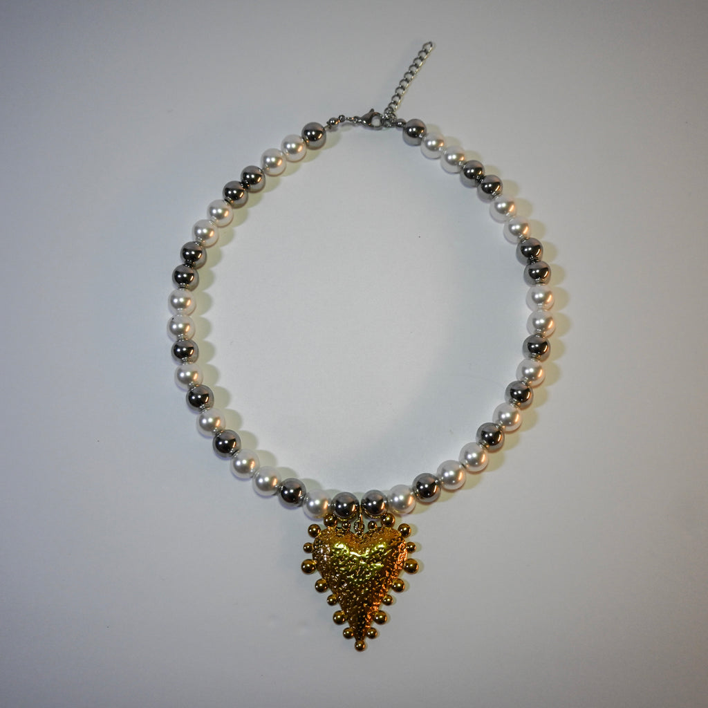 Dotted Heart Necklace