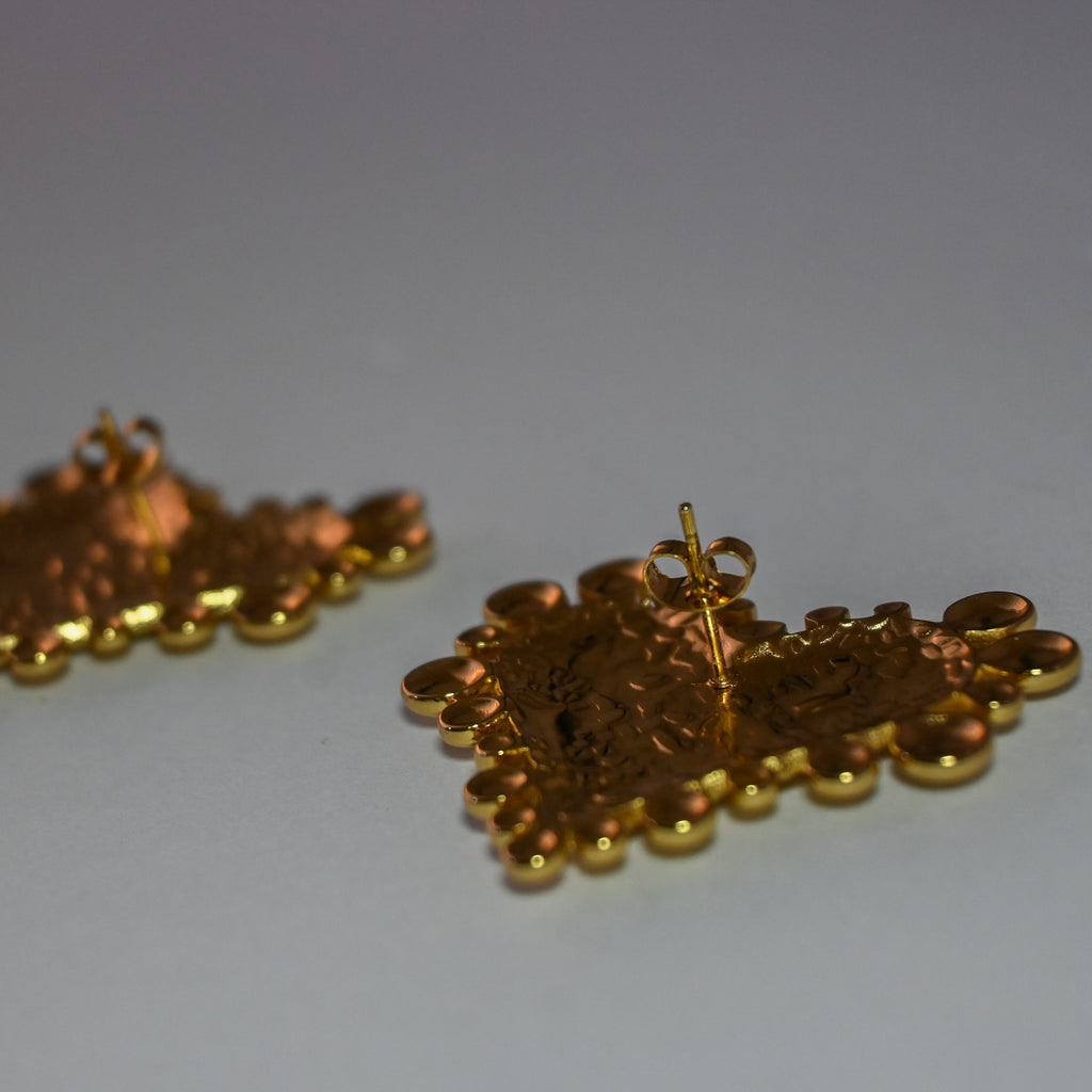 Dotted Heart Earrings